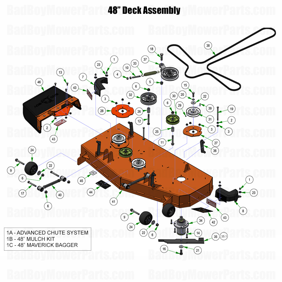 2025 Maverick - 48" Deck Assembly